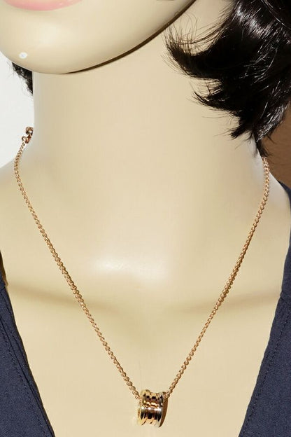 Bulgari Pendant Necklace 18K Yellow Gold 18K White Gold 18K Pink Gold Bzero1