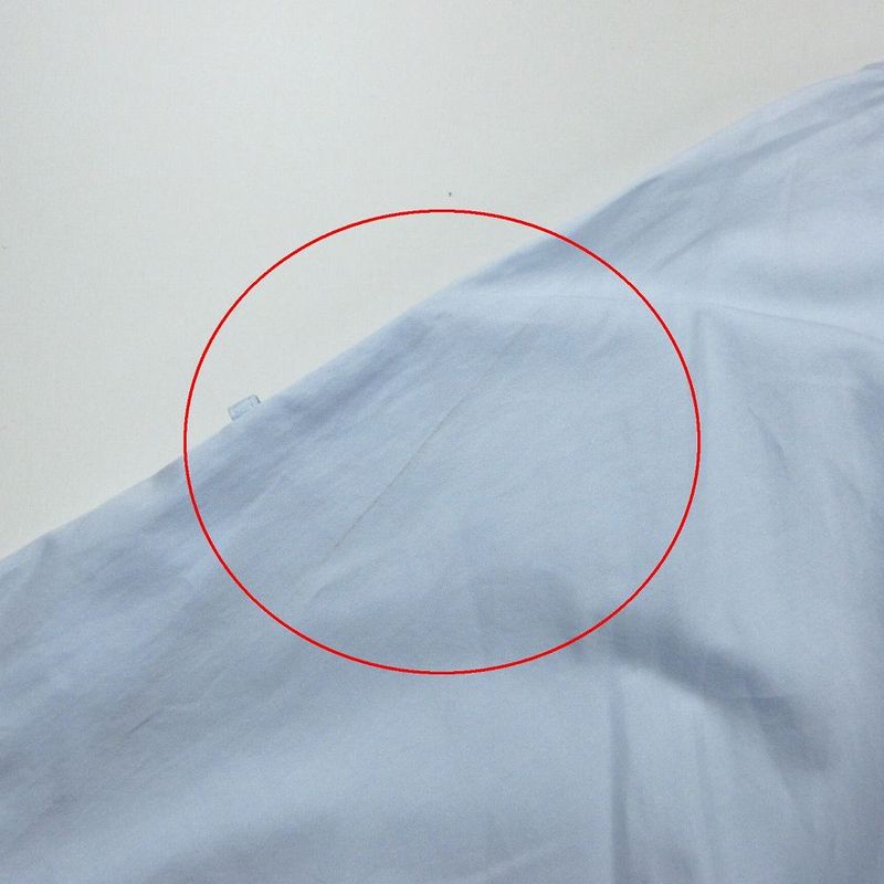 Hermes 21ss Light Fabric Cotton Shirt Coat Outer Light Blue Size S *16-7352