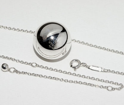 Tiffany & Co Pendant Necklace SV Hardware Ball Pendant Necklace 19mm (075in)