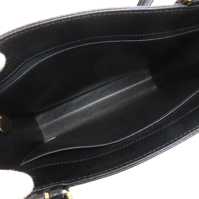 Chanel Coco Mark Gold Hardware Tote Bag Grained Calfskin Women