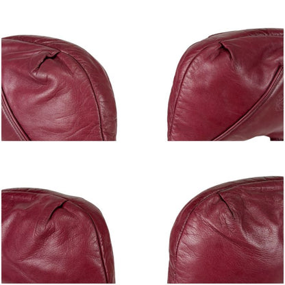 Loewe Mini Shoulder Bag Pochette Anagram Logo Red Bordeaux Nappaleather