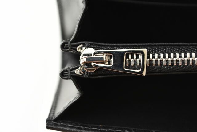 Loewe Wallet Unisex Loewe Long Wallet Anagram Calfskin Black