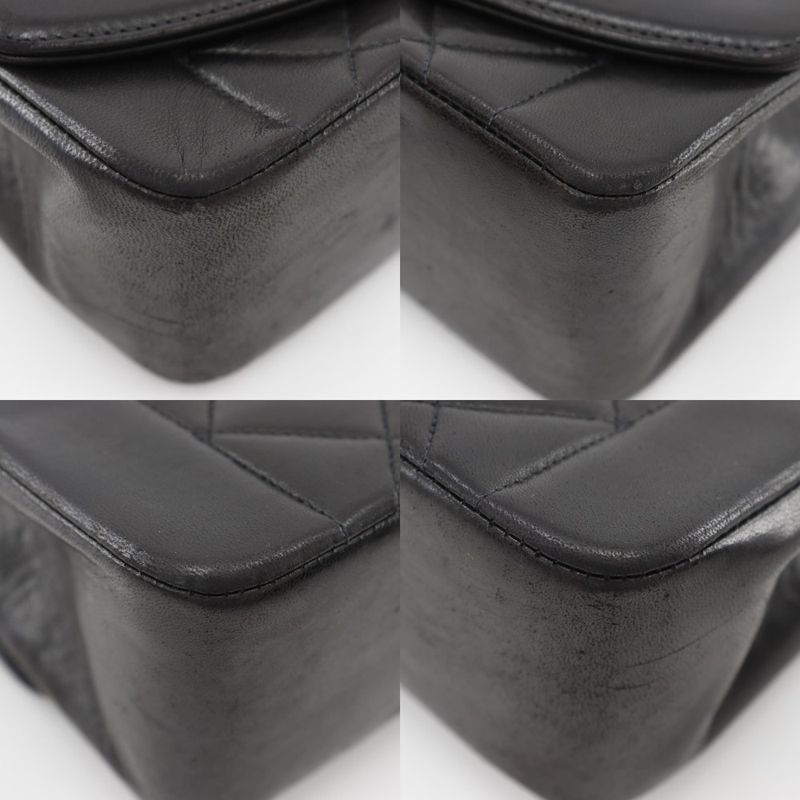 Chanel Diana 22 Chain Shoulder Matelasse A01164 Lambskin Black Ladies Shoulder