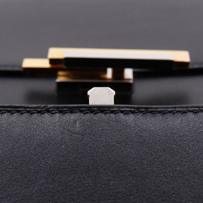 Hermes Cinetic 2WAY Leather Black A Women's Shoulder Bag