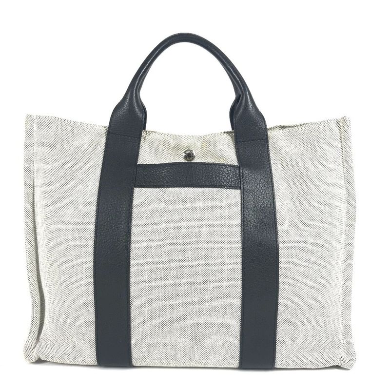 Hermes Handbag Sac Arne MM Sac Arne MM Toile Ash Black