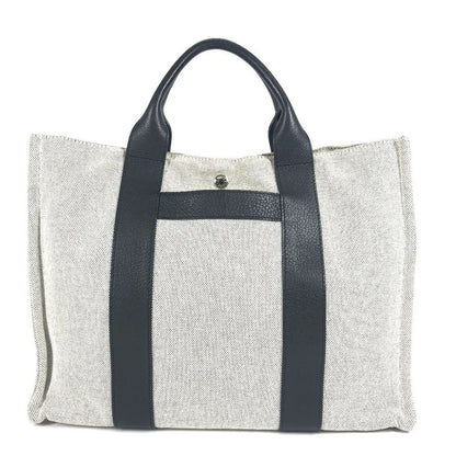 Hermes Handbag Sac Arne MM Sac Arne MM Toile Ash Black