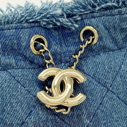 Chanel Ap2603 Denim Matelasse Mini Bucket Chain Shoulder Bag 456034 Shoulder Bag