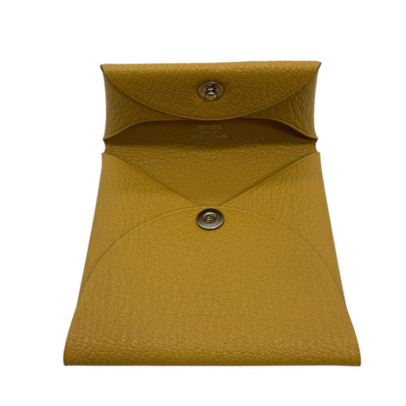 1603 Hermes Bastia Coin Case with Initials (Oc) Stamped K Coin Purse with Box