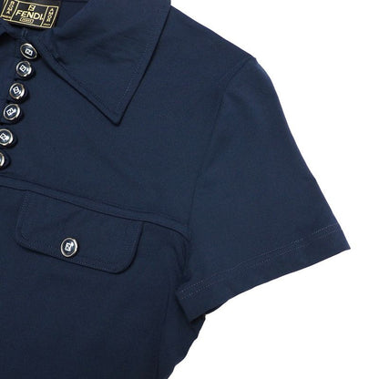 Fendi Vintage Dress Size 42 FF Double F Button Made In Italy 20240726 Ra0563