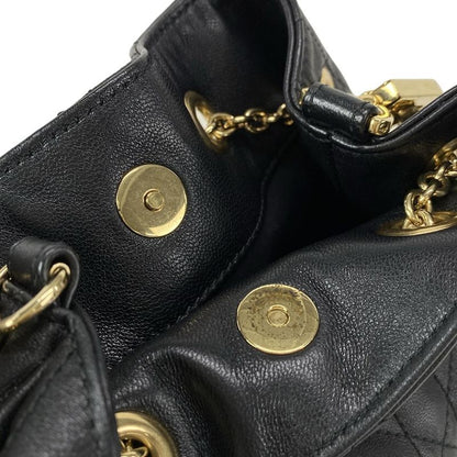 Dior/christian Dior Shoulder Bag Dior Ami Black Macrocanage Lambskin