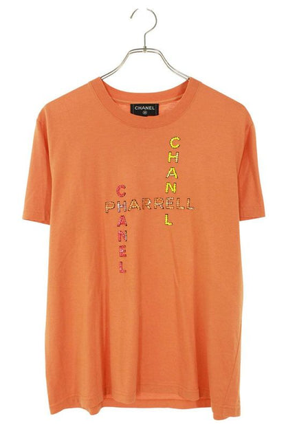 Chanel X Pharrell Williams 19SS P61052k46833 Beaded Decoration T-shirt Men's S