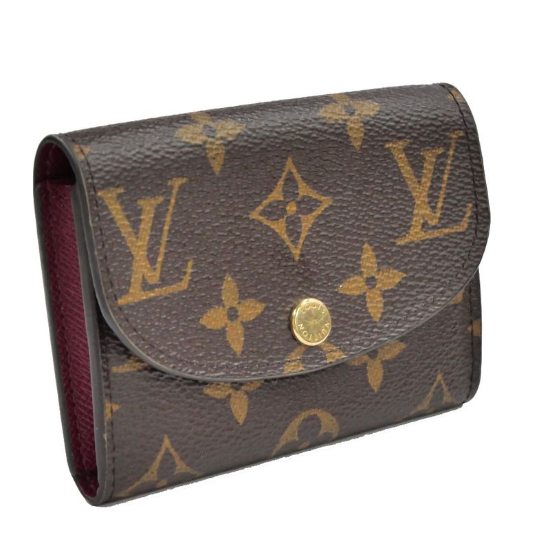 Louis Vuitton Portomone Rosalie Fuchsia Bifold Wallet Coin Case M41939