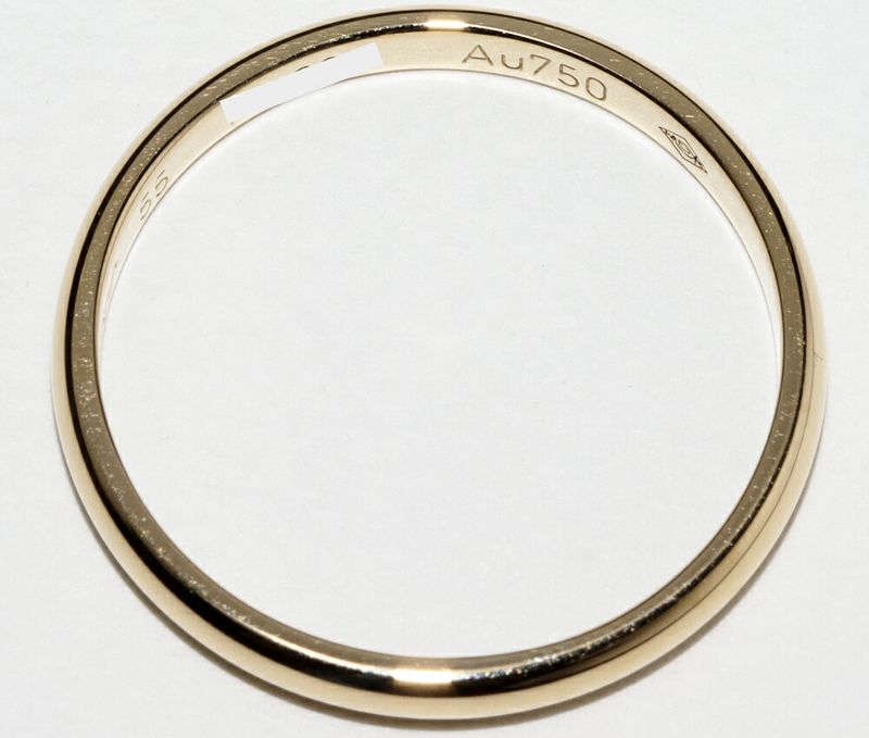 Cartier Ring 18K Yellow Gold Classic Wedding Ring 1895 Wedding Ring Width 25mm