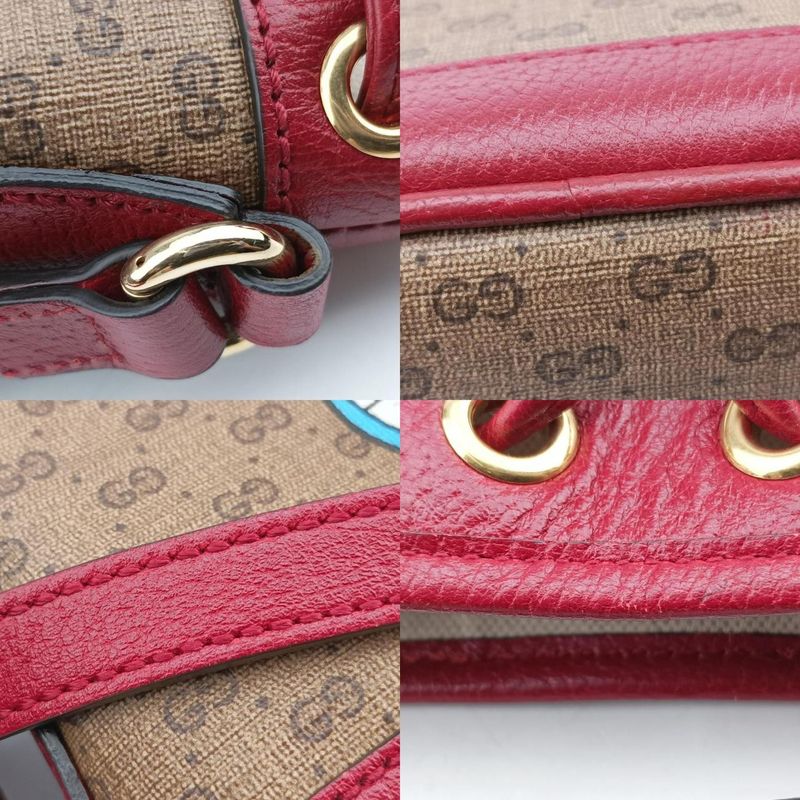 Gucci Doraemon Collaboration Beige X Bordeaux X Multicolor PVC Coated Canvas