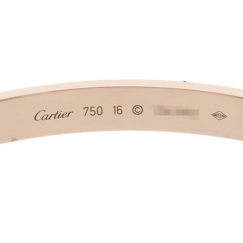 Cartier LOVE Bracelet 18K Pink Gold Love Bracelet Men's 16