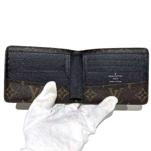 Louis Vuitton Monogram Macassar Portefeuille Gaspard M93801 Bifold Wallet For