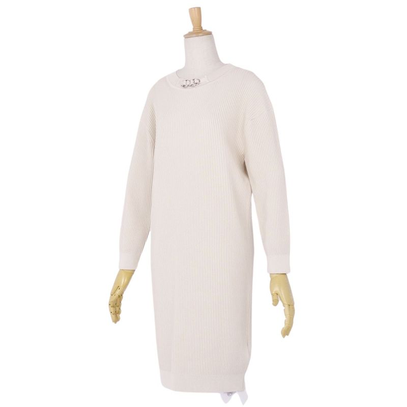 Hermes Dress 23SS Knit Chain Rayon