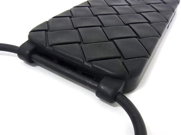 Bottega Veneta Intrecciato Rubber Iphone 14 Pro Phone Case In Black Fm4108