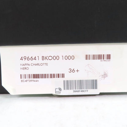 Gucci 572232 Half Moon GG Back Strap Square Toe Leather Pumps Ivory 37 Storage