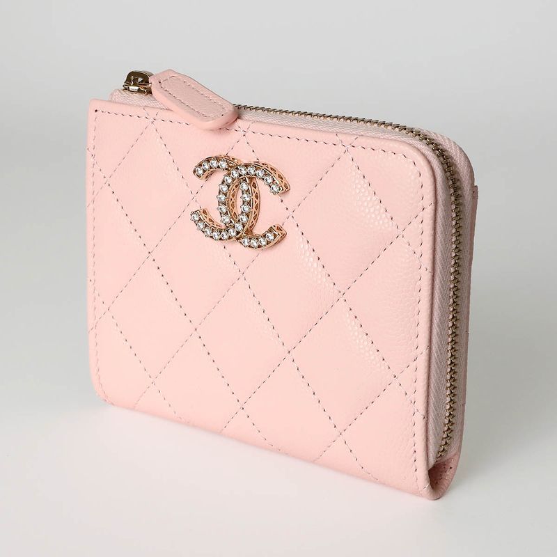 Chanel Card Case Fragment Case Pink