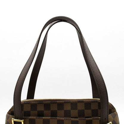 Louis Vuitton Belem MM N51174 Damier Women's Shoulder Bag Brown Excellent