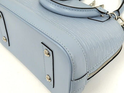 Louis Vuitton Alma BB 2WAY Handbag Epi Leather Blue Nuage M59345