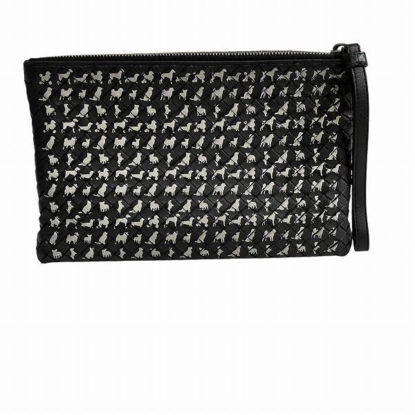 Bottega Veneta Intrecciato B07320533w Dog Motif Bag Clutch Bag Second Bag Unisex