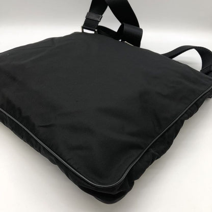 Prada Shoulder Bag Nylon Leather Black Ladies Men Fashion Vintage