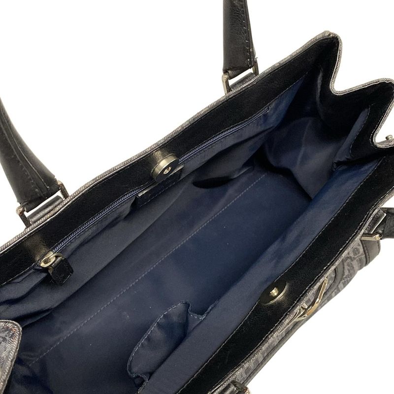 Dior/christian Dior Tote Bag Flight/trotter Navy And Blue-gray And Orange