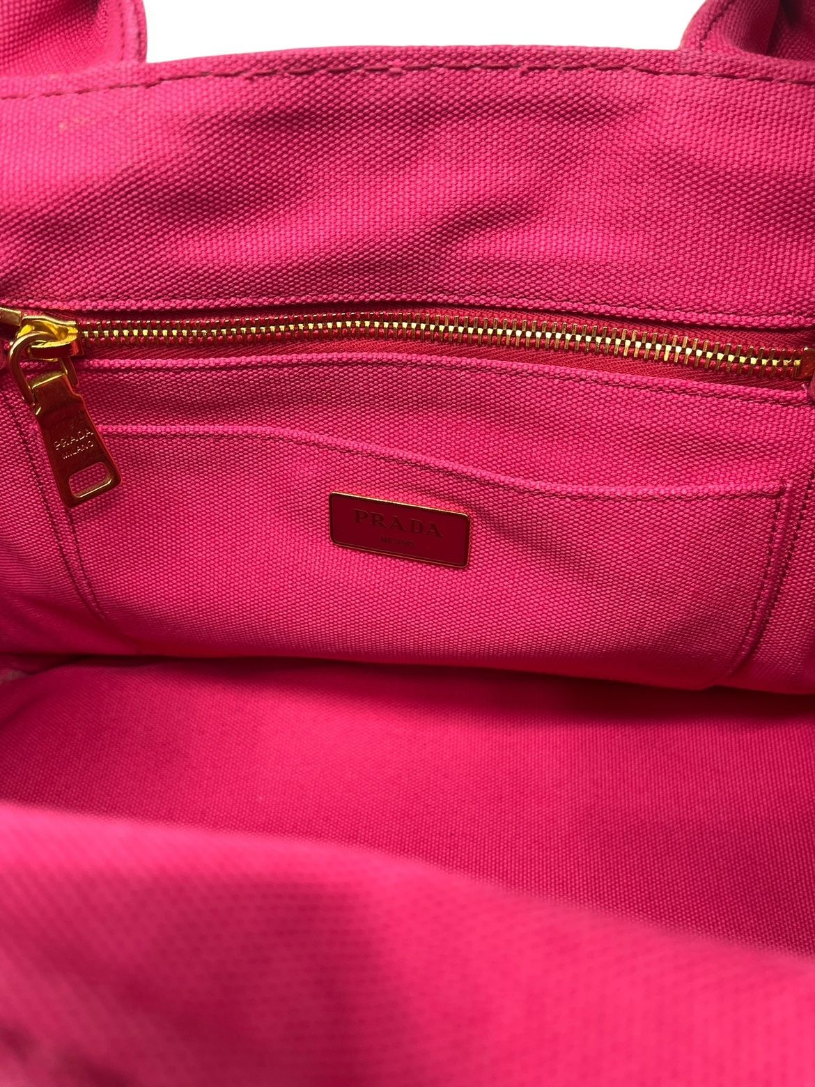 Prada Canapa Tote Tote Bag Shoulder Bag 2WAY Bag Pink Preowned