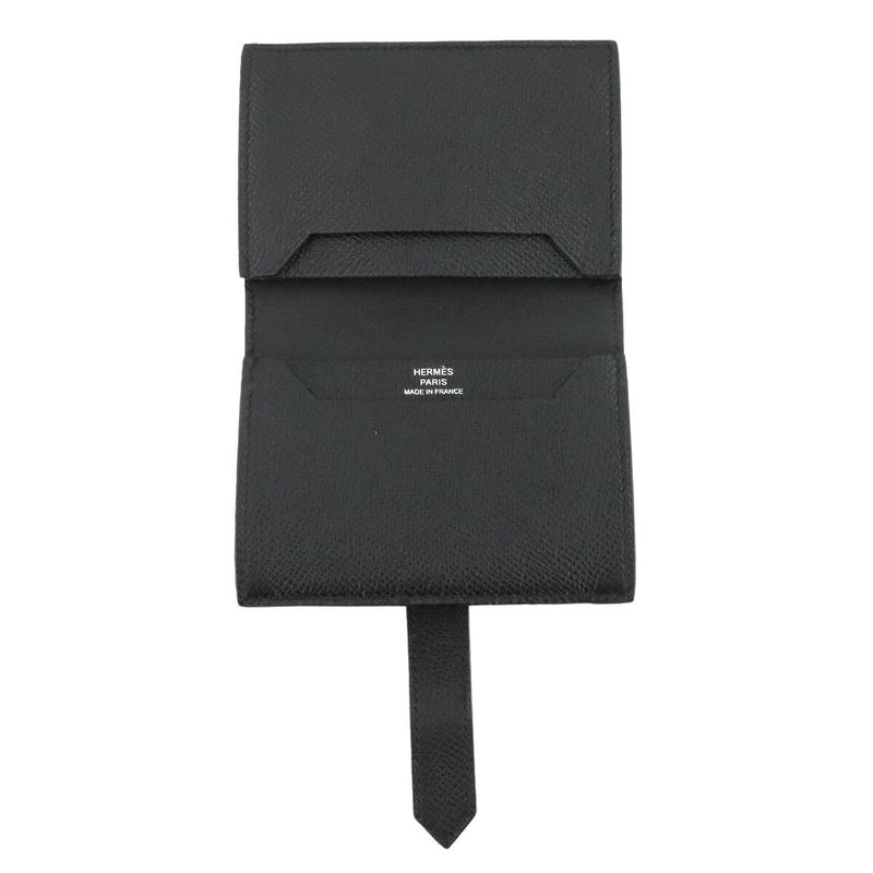Exhibited Hermes Bearn Monochrome So Black Card Case Epson B Engraved Bearn