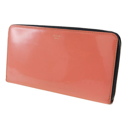 Celine Round Zipper Enamel Ladies Long Wallet