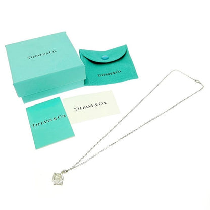 Tiffany & Co Silver Atlas Cube Necklace 6.9g 925 Engraved 445333 Necklace