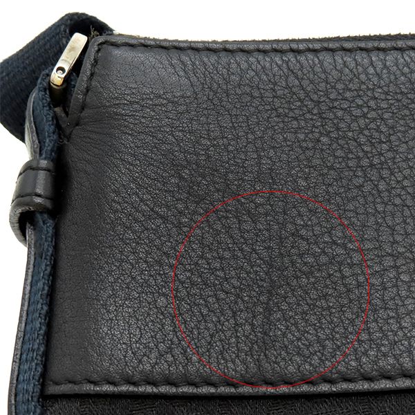 Christian Dior Shoulder Bag Trotter Leather Jacquard Black and Navy Silver