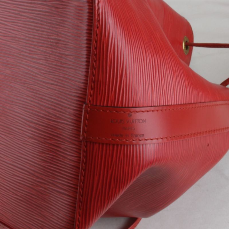 Louis Vuitton Petit Noe M44107 Shoulder Bag Epi Leather Red