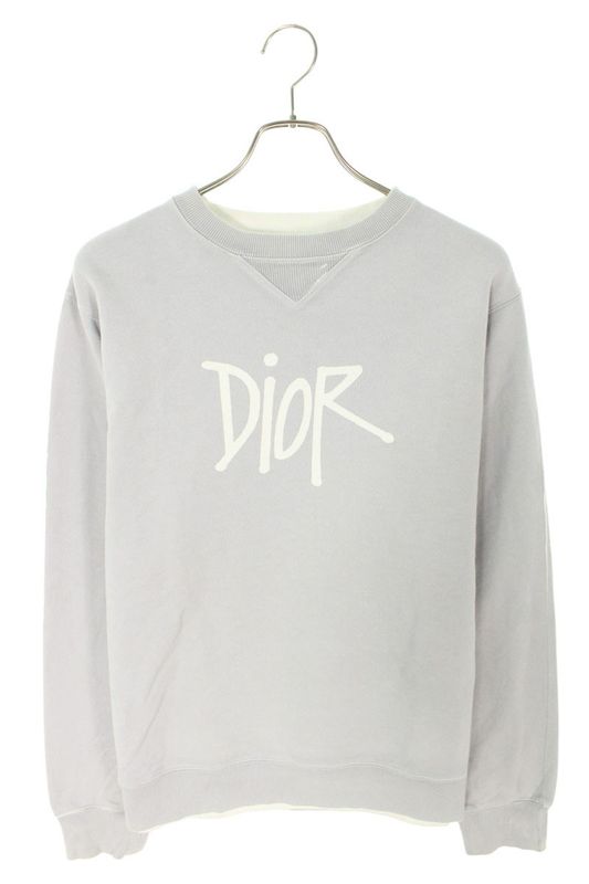 Dior 20SS 033j604b0531 DIOR AND Shawn Front Logo Sweatshirt Men's S