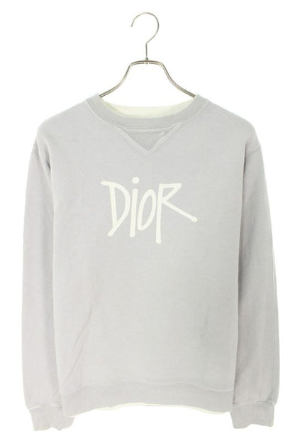 Dior 20SS 033j604b0531 DIOR AND Shawn Front Logo Sweatshirt Men's S