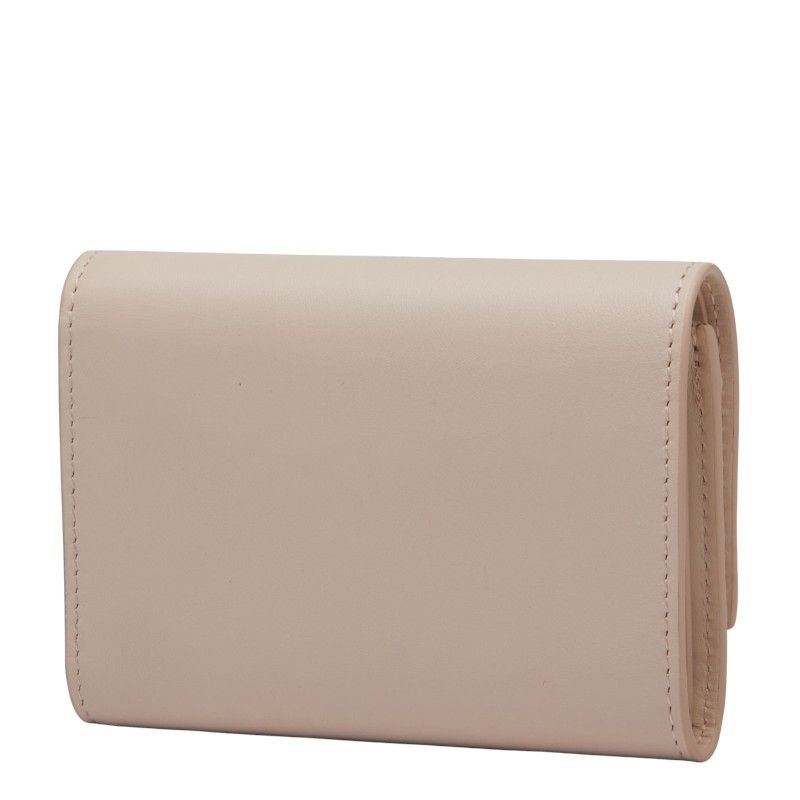 Loewe Pebble Vertical Wallet Small Pink Leather Women Loewe