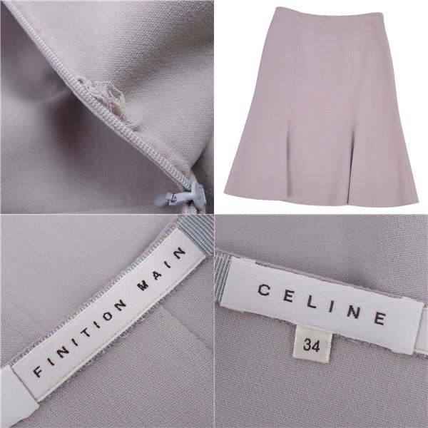 Celine Skirt Tight Skirt Wool French Botto