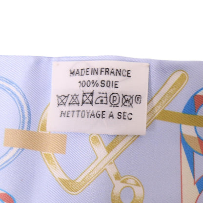 Hermes Blue Twilly Silk Scarf — view 5