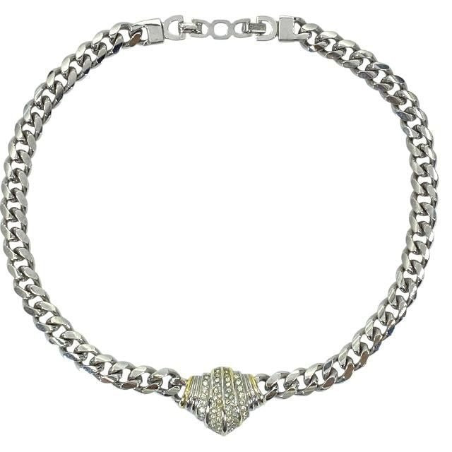 Christian Dior Necklace Choker Jewelry Accessories Vintage Metal