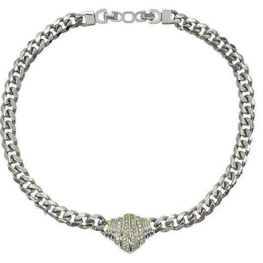 Christian Dior Necklace Choker Jewelry Accessories Vintage Metal