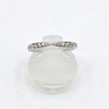 Tiffany & Co. Harmony Half Diamond Platinum Ring — view 2