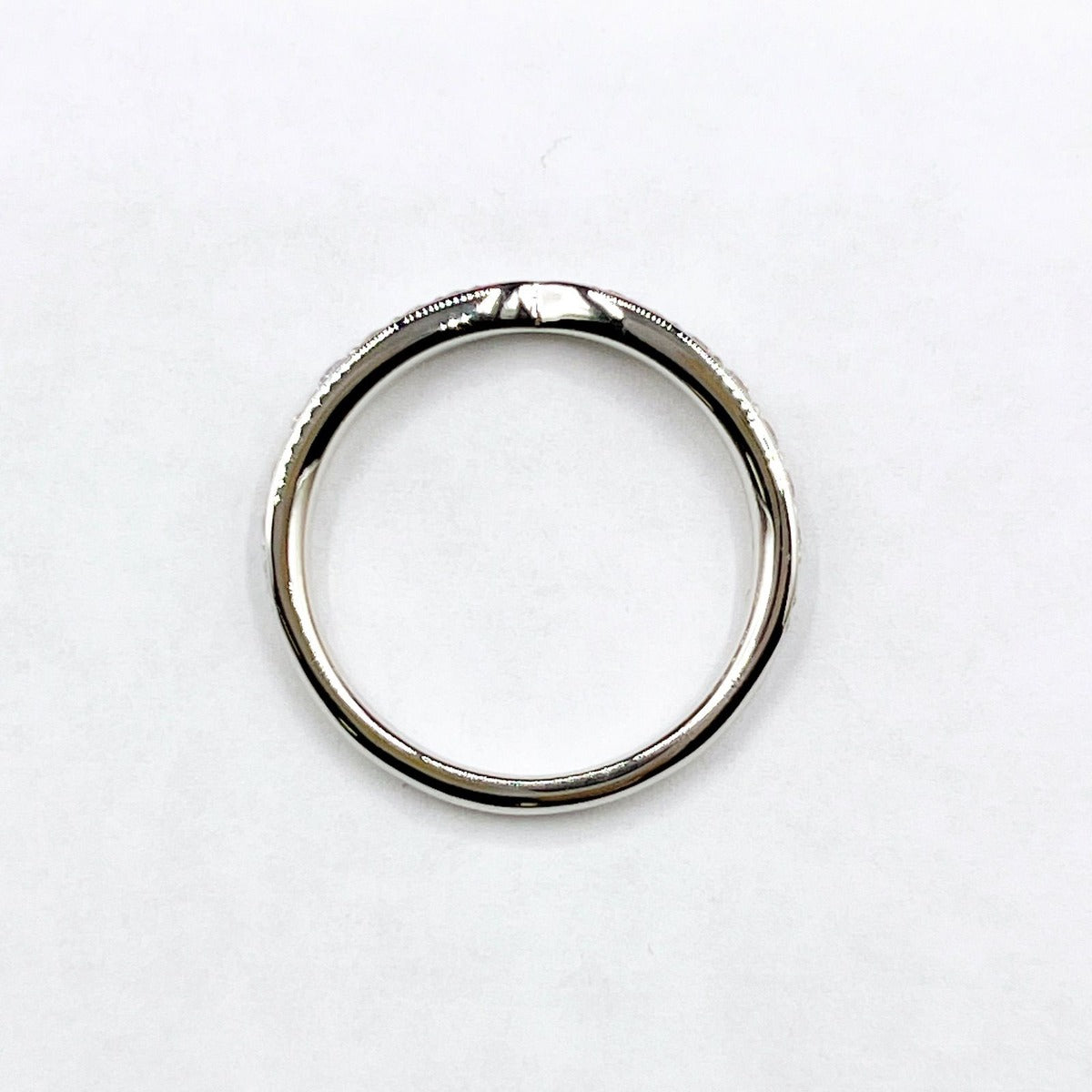 Tiffany & Co. Harmony Half Diamond Platinum Ring — view 5