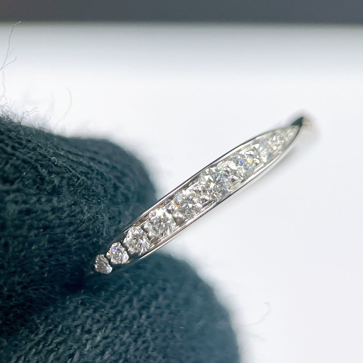 Tiffany & Co. Harmony Half Diamond Platinum Ring — view 7