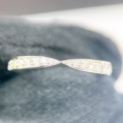 Tiffany & Co. Harmony Half Diamond Platinum Ring — view 9