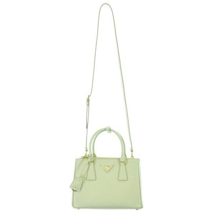 Prada Handbag Leather Green — view 3
