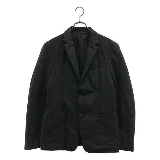 Prada Sport Padded Striped Single Breasted Tailored Jacket 44 Black