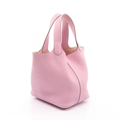 Hermes Handbag Picotin Lock PM Mauve Silvestre Leather Pink — view 2