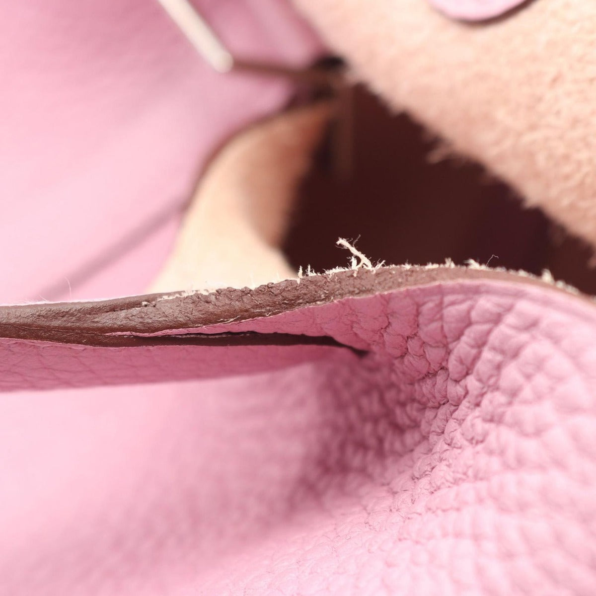 Hermes Handbag Picotin Lock PM Mauve Silvestre Leather Pink — view 7